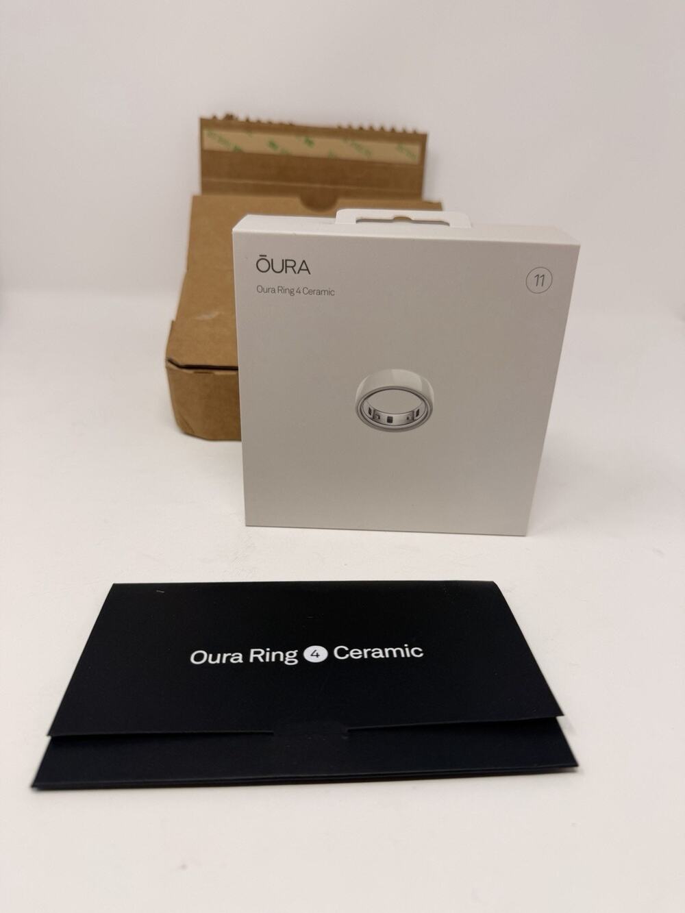 New Oura Ring Gen 4 Ceramic Cloud size 11 Smart Ring Sealed